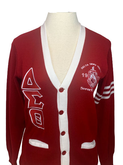 Embroidered Varsity Cardigan